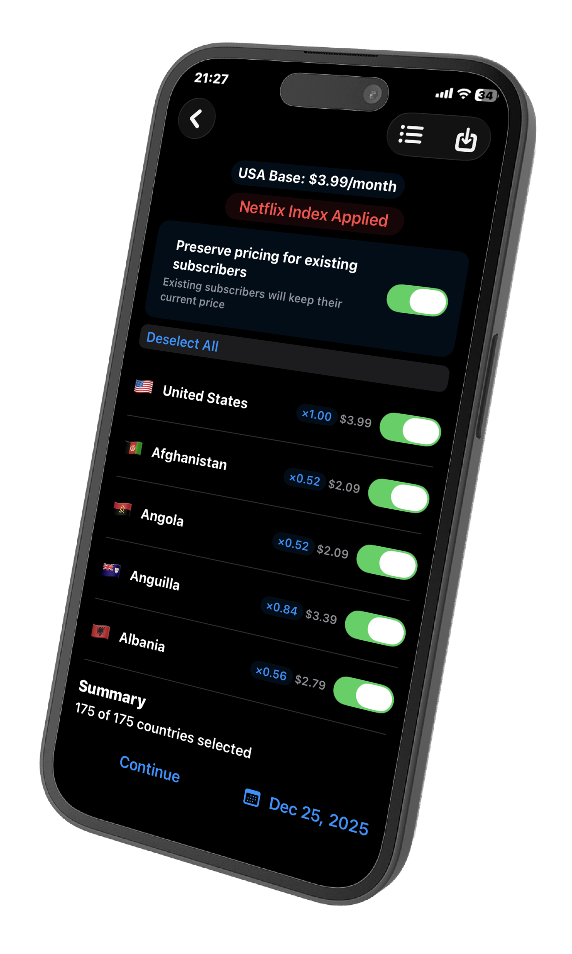PriceKit for Mac Desktop Interface